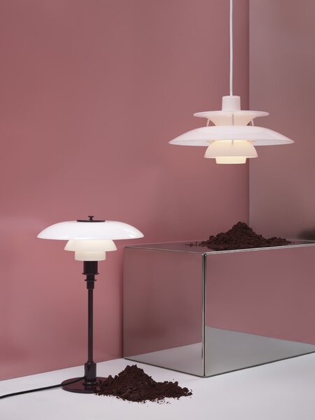 Závěsná lampa PH 5 Ø320 Opal Pale Rose