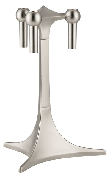 Designový svietnik STOFF Nagel Stand Brushed Chrome
