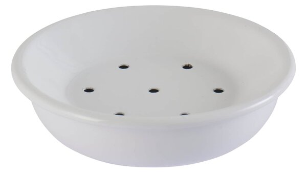 Smaltovaná mydelnička White Round