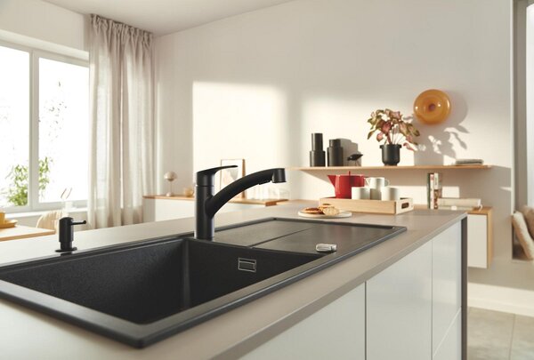 GROHE Eurosmart Professional - Páková drezová batéria, čierna matná 303052431