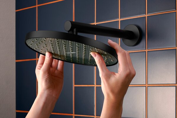 Hansgrohe Activera S - Hlavová sprcha 240 1jet EcoSmart, čierna matná 28056670
