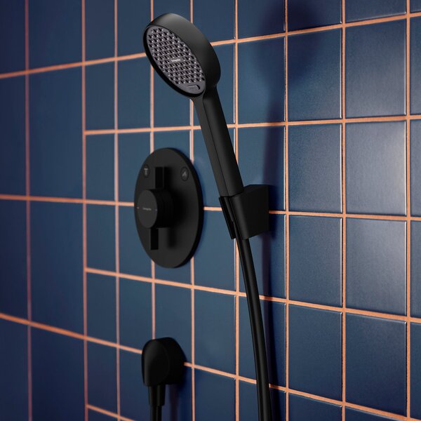 Hansgrohe Activera Select S - Sprchový set 95 2jet, EcoSmart, čierna matná 28054670