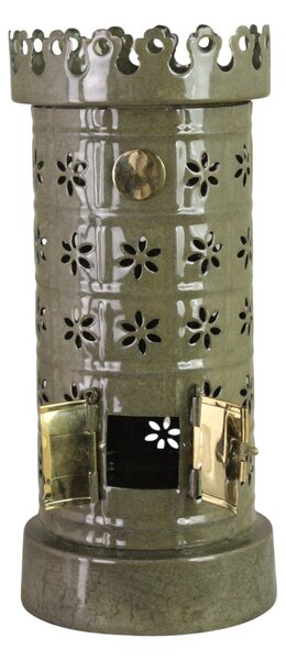 Kovový svietnik Tiled Stove Olive Green