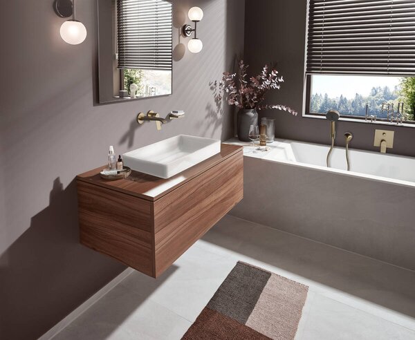 Hansgrohe Vivenis - Páková vaňová batéria pod omietku, kartáčovaný bronz 75415140