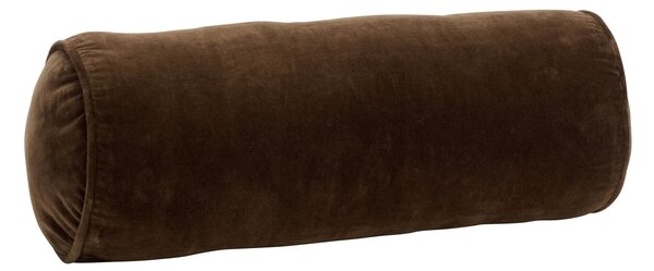 Zamatový vankúš valec Dark Brown
