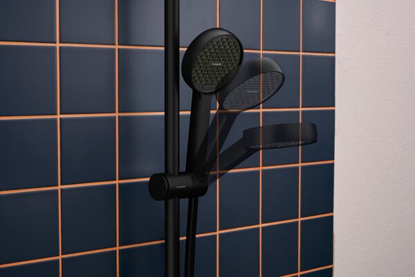 Hansgrohe Activera Select S - Sprchová súprava 95 2jet s tyčou 650 mm, EcoSmart, čierna matná 28044670