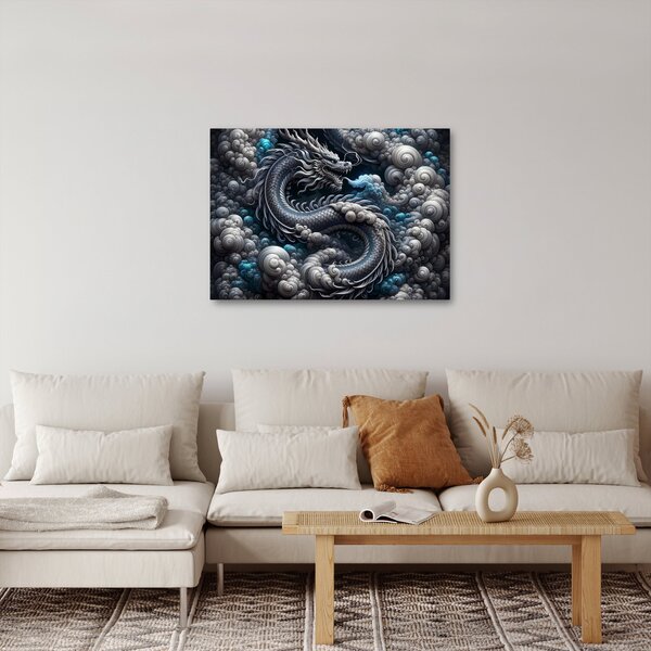 Obraz – Drak v dyme (70x50 cm)