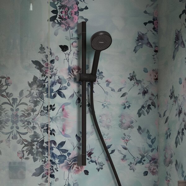 Hansgrohe Activera Select S - Sprchová súprava 95 2jet s tyčou 650 mm, EcoSmart, čierna matná 28044670