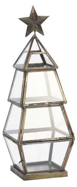 Kovový lampáš Christmas Tree 37 cm