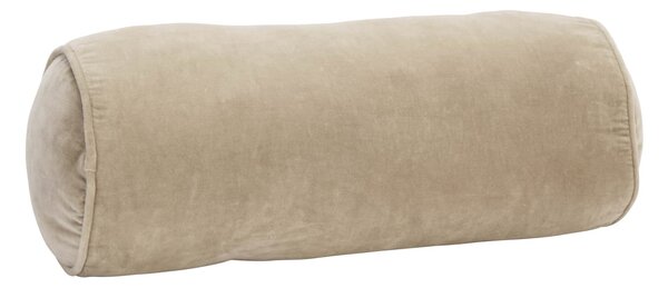Zamatový vankúš valec Taupe