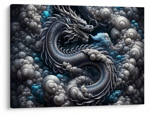 Obraz – Drak v dyme (70x50 cm)