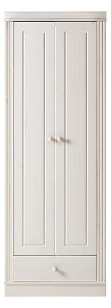 Biela šatníková skriňa z borovicového dreva 65x180 cm Anita – Støraa