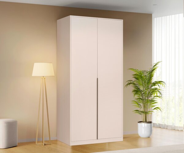 SKRIŇA S OTOČNÝMI DVERAMI, kašmírová, 93/211/53 cm P & B - Skrine, Online Only