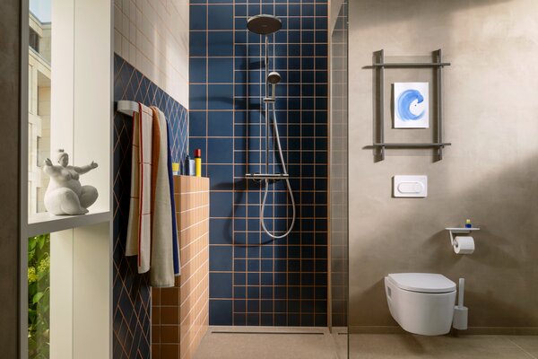 Hansgrohe Activera S - Sprchový systém Showerpipe 240 1jet so sprchovou tyčou Varia s termostatom Ecostat Fine, EcoSmart, chróm 28078000
