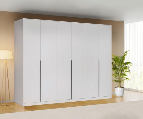 SKRIŇA S OTOČNÝMI DVERAMI, biela, 276/211/53 cm P & B - Skrine, Online Only