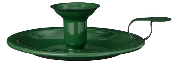 Svícen Enamel Dark Green