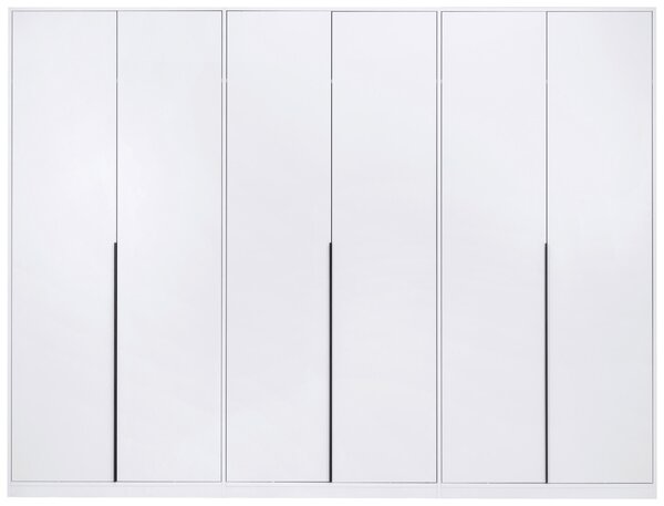 SKRIŇA S OTOČNÝMI DVERAMI, biela, 276/211/53 cm P & B - Skrine, Online Only