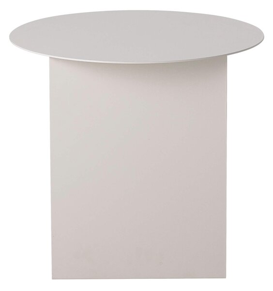 MUZZA Kovový odkladací stolík Bodhi Ø 43 x 38 cm sivý