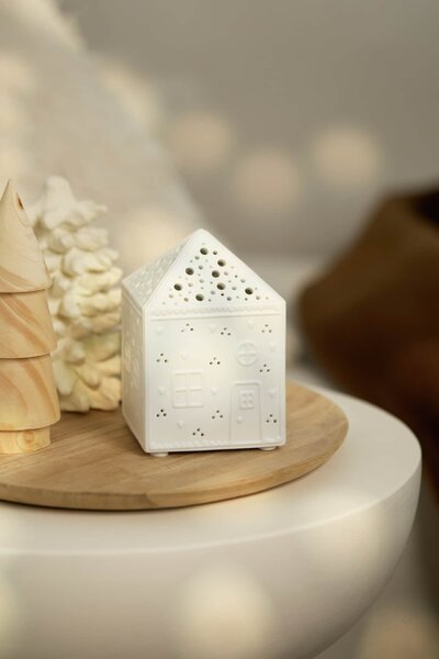Porcelánový LED svítící domeček Light