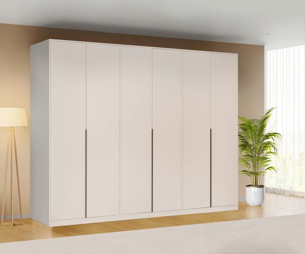 SKRIŇA S OTOČNÝMI DVERAMI, kašmírová, 276/211/53 cm P & B - Skrine, Online Only