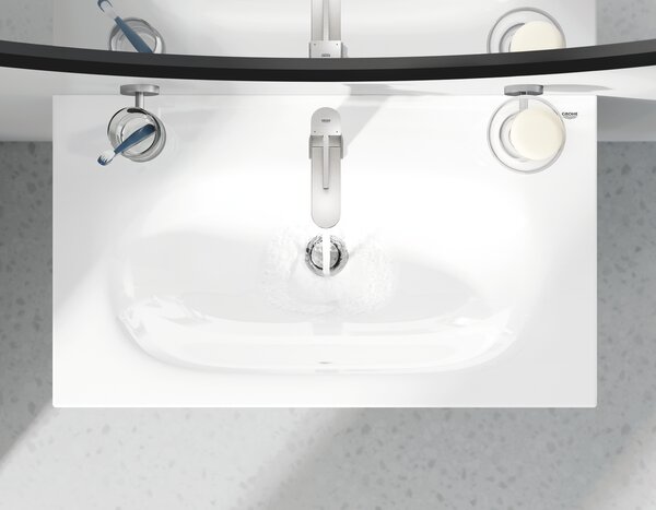 GROHE Plus - Páková umývadlová batéria, veľkosť M, supersteel 23871DC3
