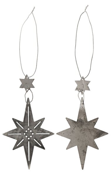 Závesná dekorácia Star Oblong – set 2 ks