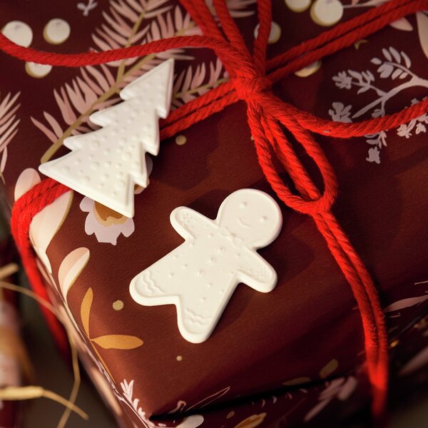 Porcelánová dekorace Gingerbread Lovers vločka