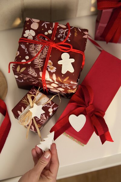 Porcelánová dekorace Gingerbread Lovers vločka
