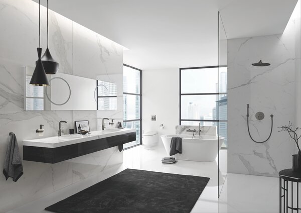 GROHE Essence Professional - Páková podomietková batéria s 2 smerným prepínačom, kartáčovaný Hard Graphite 24167AL1
