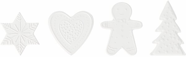 Porcelánová dekorace Gingerbread Lovers vločka