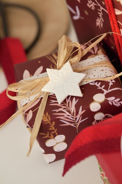 Porcelánová dekorace Gingerbread Lovers vločka
