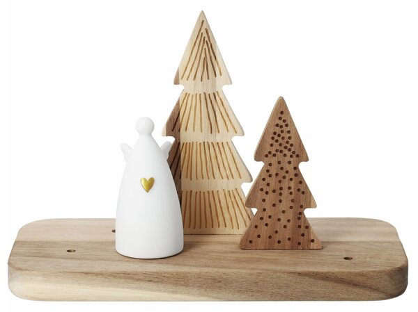 Dřevěná dekorace Christmas