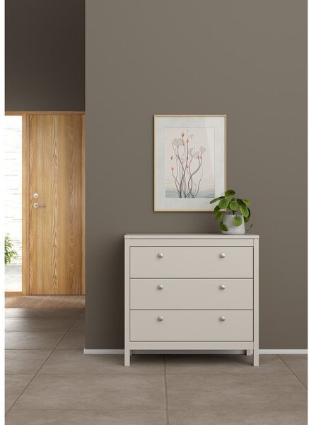 Sivobéžová komoda 82x80x38 cm Madrid – Tvilum