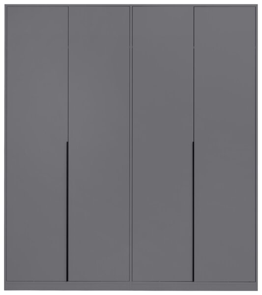 SKRIŇA S OTOČNÝMI DVERAMI, grafitová, 185/211/53 cm P & B - Skrine, Online Only