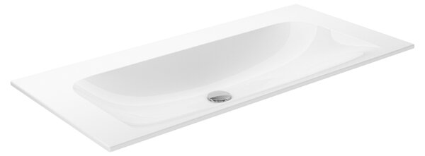 Keuco Plan - Zápustné umývadlo 1007x494 mm, bez prepadu, bez otvoru na batériu, CleanPlus, biela 32970311000