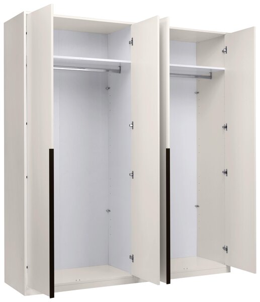 SKRIŇA S OTOČNÝMI DVERAMI, kašmírová, 185/211/53 cm P & B - Skrine, Online Only