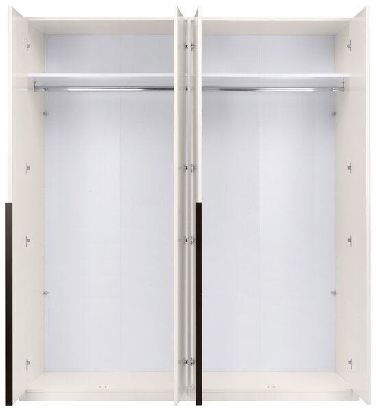 SKRIŇA S OTOČNÝMI DVERAMI, kašmírová, 185/211/53 cm P & B - Skrine, Online Only