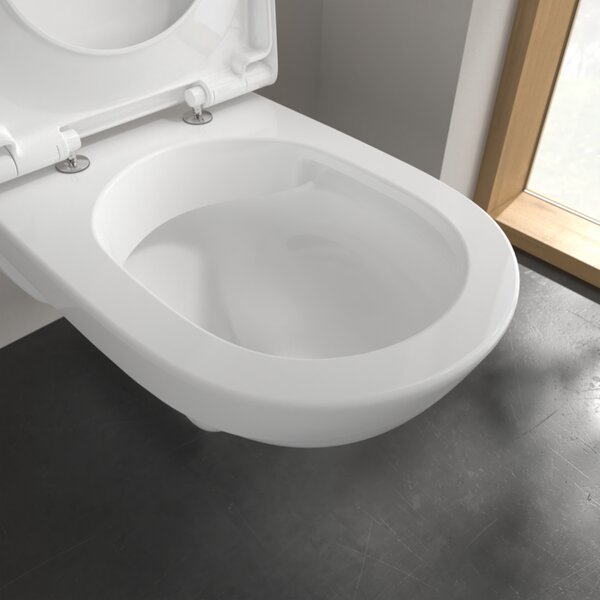 Villeroy & Boch ViCare - Závesné WC, s DirectFlush, Rimless, alpská biela 4601R001