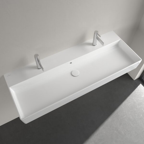 Villeroy & Boch Memento 2.0 - Umývadlo 1200x470 mm, s prepadom, alpská biela CeramicPlus 4A22C4R1