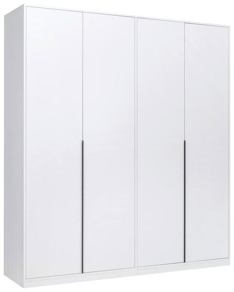 SKRIŇA S OTOČNÝMI DVERAMI, biela, 185/211/53 cm P & B - Skrine, Online Only