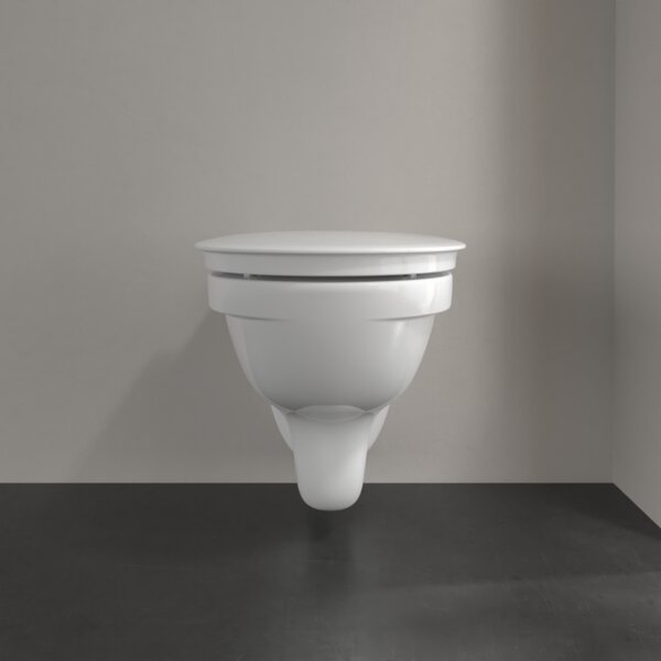 Villeroy & Boch ViCare - WC sedátko s poklopom, QuickRelease, Softclosing, AntiBac, alpská biela 9M67S1T1