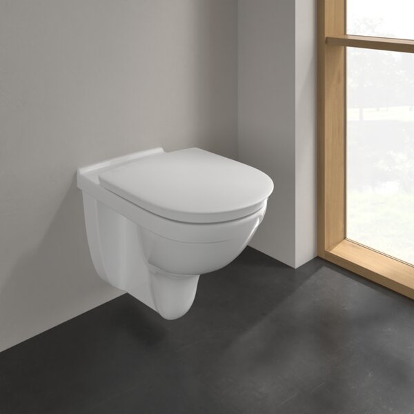 Villeroy & Boch ViCare - WC sedátko s poklopom, QuickRelease, Softclosing, AntiBac, alpská biela 9M67S1T1