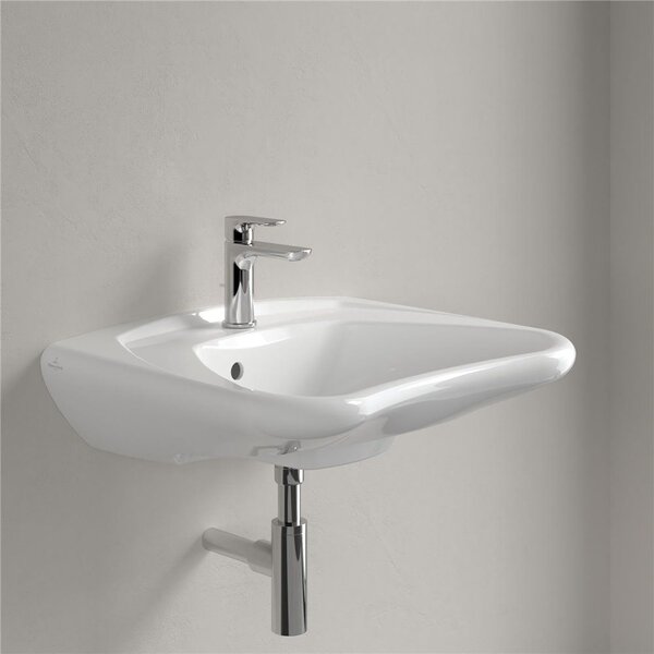 Villeroy & Boch ViCare - Umývadlo Vita 600x490mm, s otvorom na batériu, s prepadom, alpská biela 71196301
