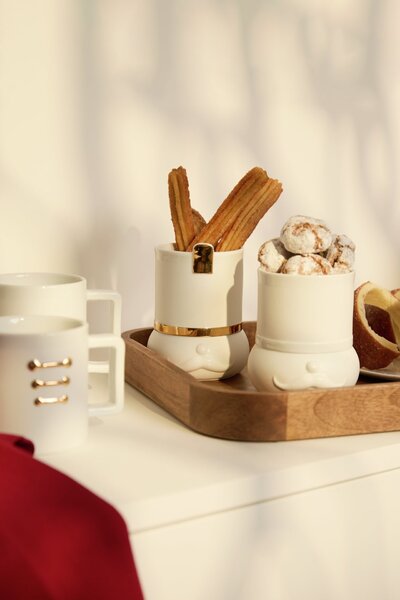 Vánoční set porcelánových hrnků Nutcracker Linus