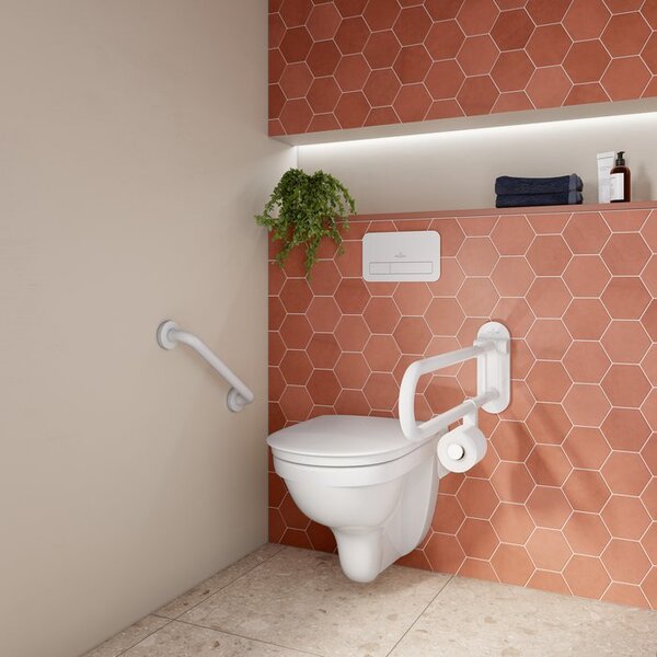 Villeroy & Boch ViCare - WC sedátko s poklopom, QuickRelease, Softclosing, AntiBac, alpská biela 9M67S1T1