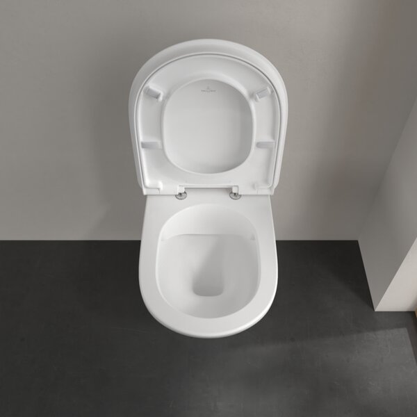 Villeroy & Boch ViCare - WC sedátko s poklopom, QuickRelease, Softclosing, AntiBac, alpská biela 9M67S1T1