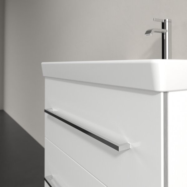 Villeroy & Boch AVENTO - Skrinka pod umývadlo 630x484 mm, 2 zásuvky, Crystal White A89000B4