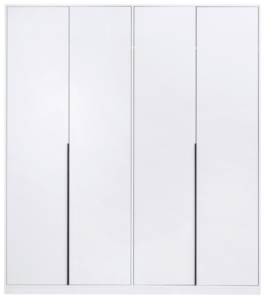 SKRIŇA S OTOČNÝMI DVERAMI, biela, 185/211/53 cm P & B - Skrine, Online Only