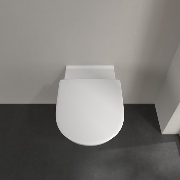 Villeroy & Boch ViCare - WC sedátko s poklopom, QuickRelease, Softclosing, AntiBac, alpská biela 9M67S1T1