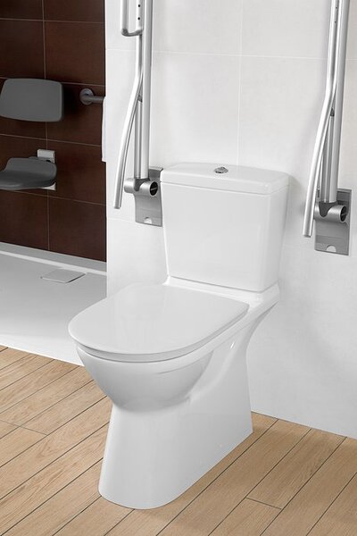 Villeroy & Boch ViCare - WC sedátko s poklopom, QuickRelease, Softclosing, AntiBac, alpská biela 9M67S1T1